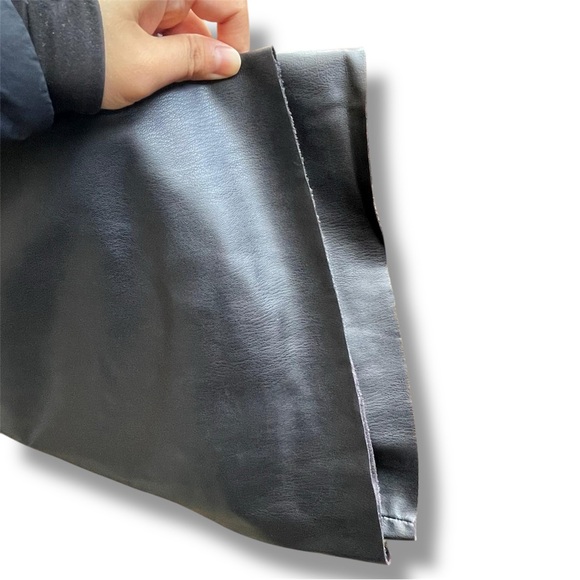 Zara Viral Baddie Edgy Punk BossGirl 🖤 Vegan Leather Marine Wide Leg Pant Sz-6 - Picture 11 of 16